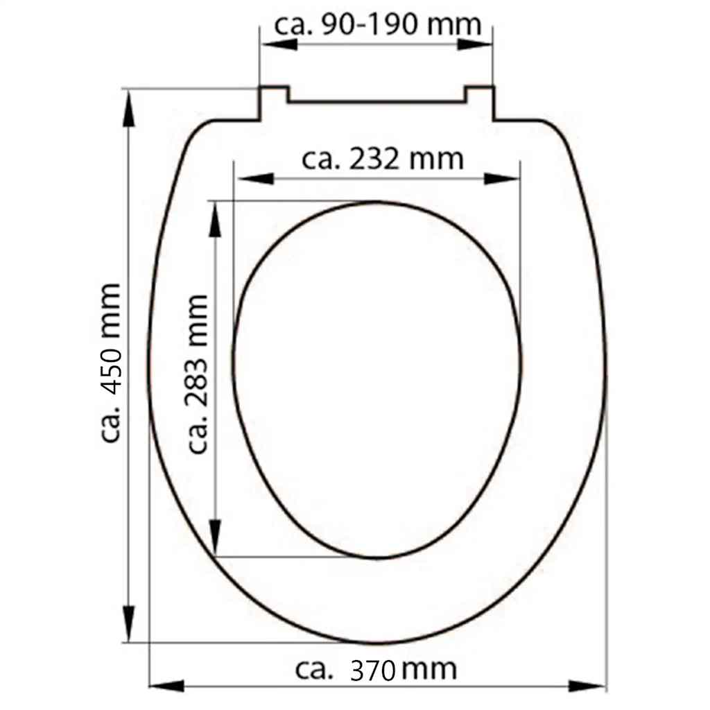 SCHÜTTE Toilet Seat WHITE Duroplast