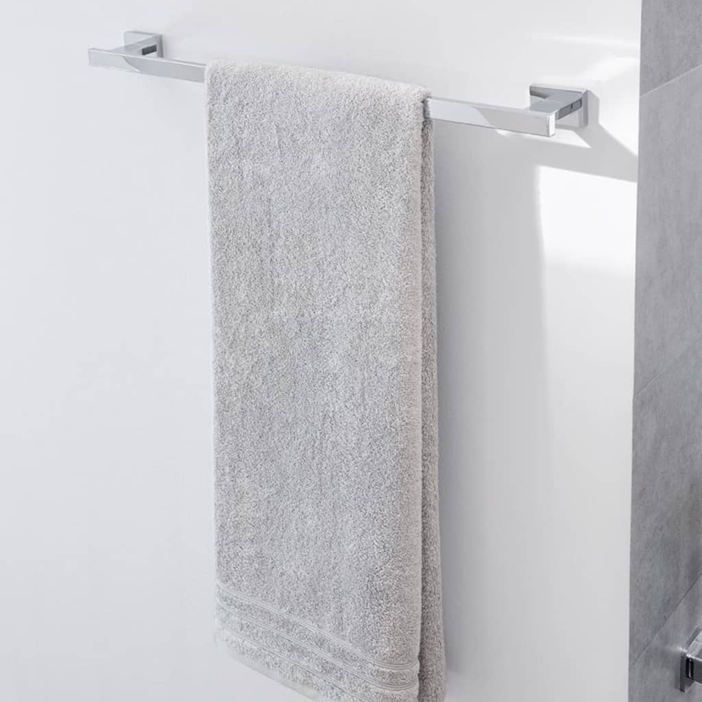 Meo Silver Towel Rack - Bend