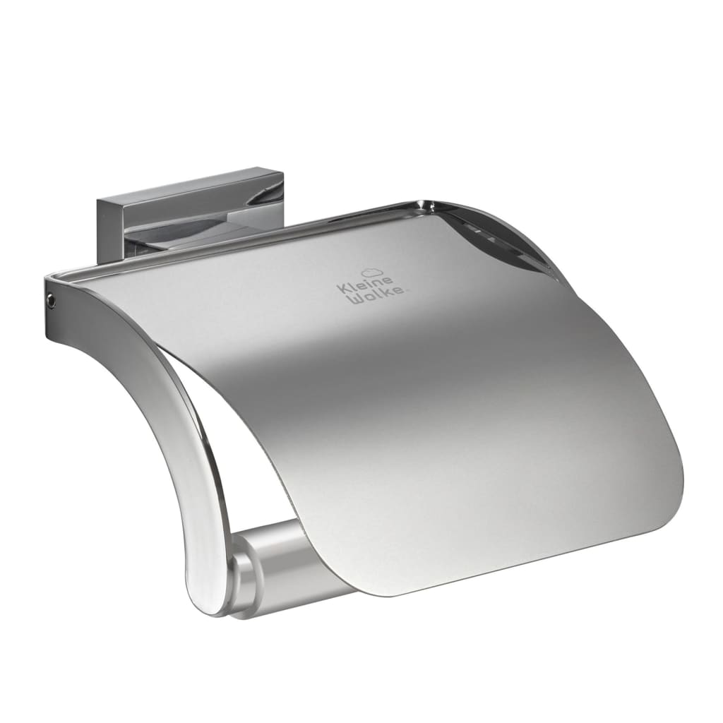 Kleine Wolke Roll Holder with Lid Meo Silver - Bend