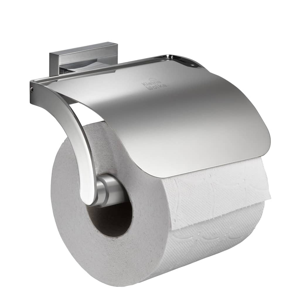 Kleine Wolke Roll Holder with Lid Meo Silver - Bend