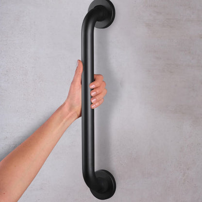 Grab Bar 45 cm Black Aluminium