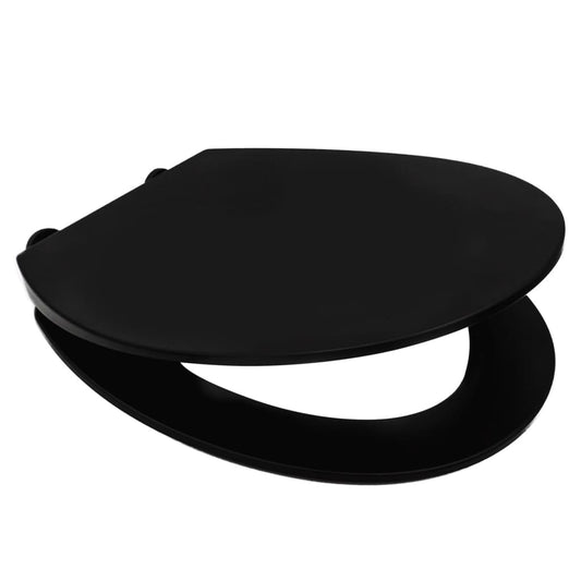 Toilet Seat Memphis with Soft-close Black Matt