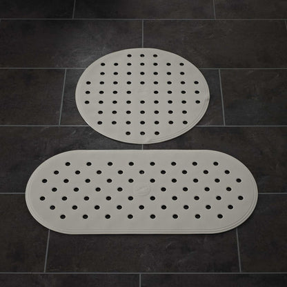 Non-Slip Bath Mat Action Grey