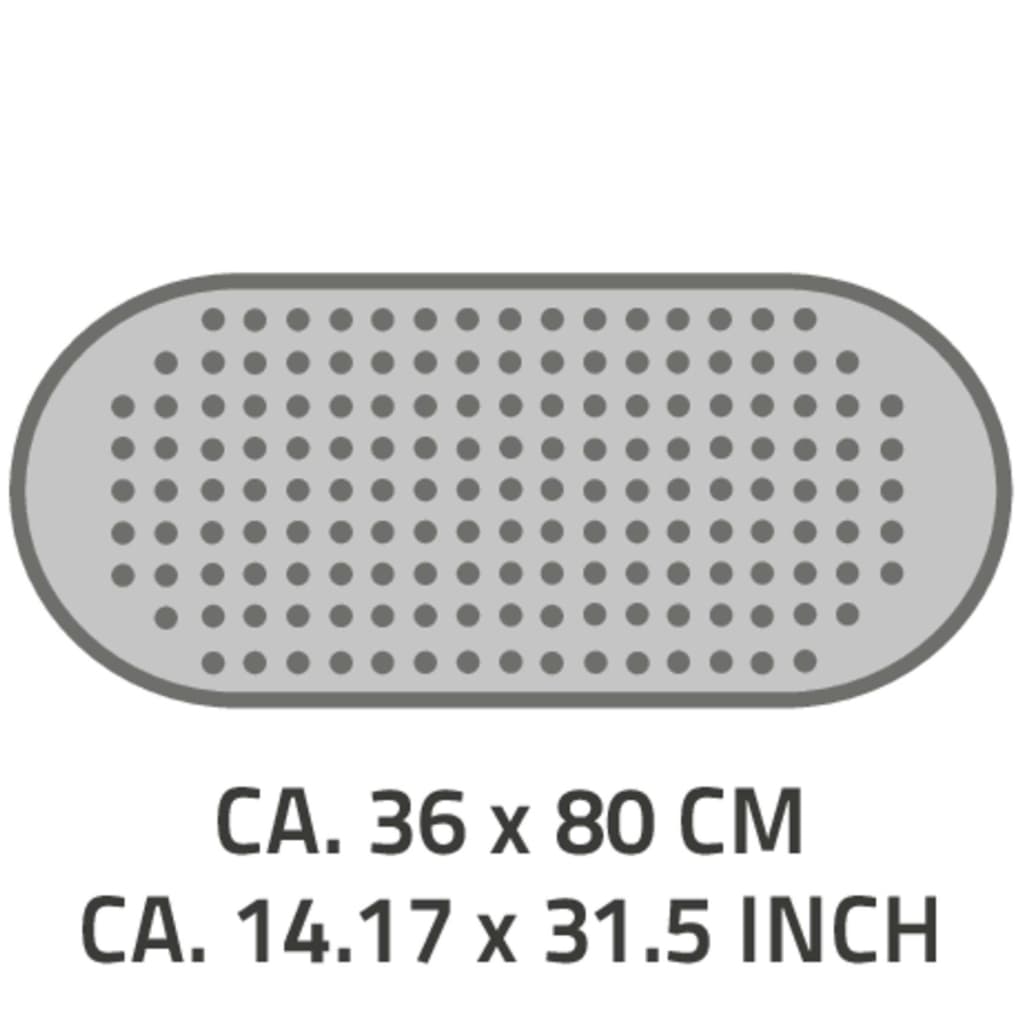 Non-Slip Bath Mat Action Grey