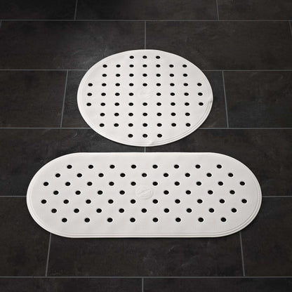 Non-Slip Shower Mat Action White