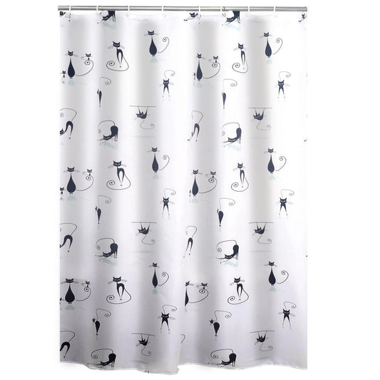 Shower Curtain Textile Cats