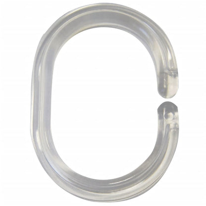 Shower Curtain Rings Transparent 49300