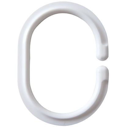 Shower Curtain Rings White 49301