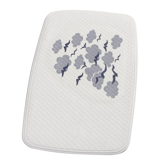 RIDDER Bath Mat Helgoland 38x72 cm White and Blue - Bend