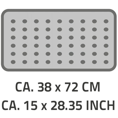 Non-Slip Bath Mat Plattfuß 72x38 cm Grey 67087