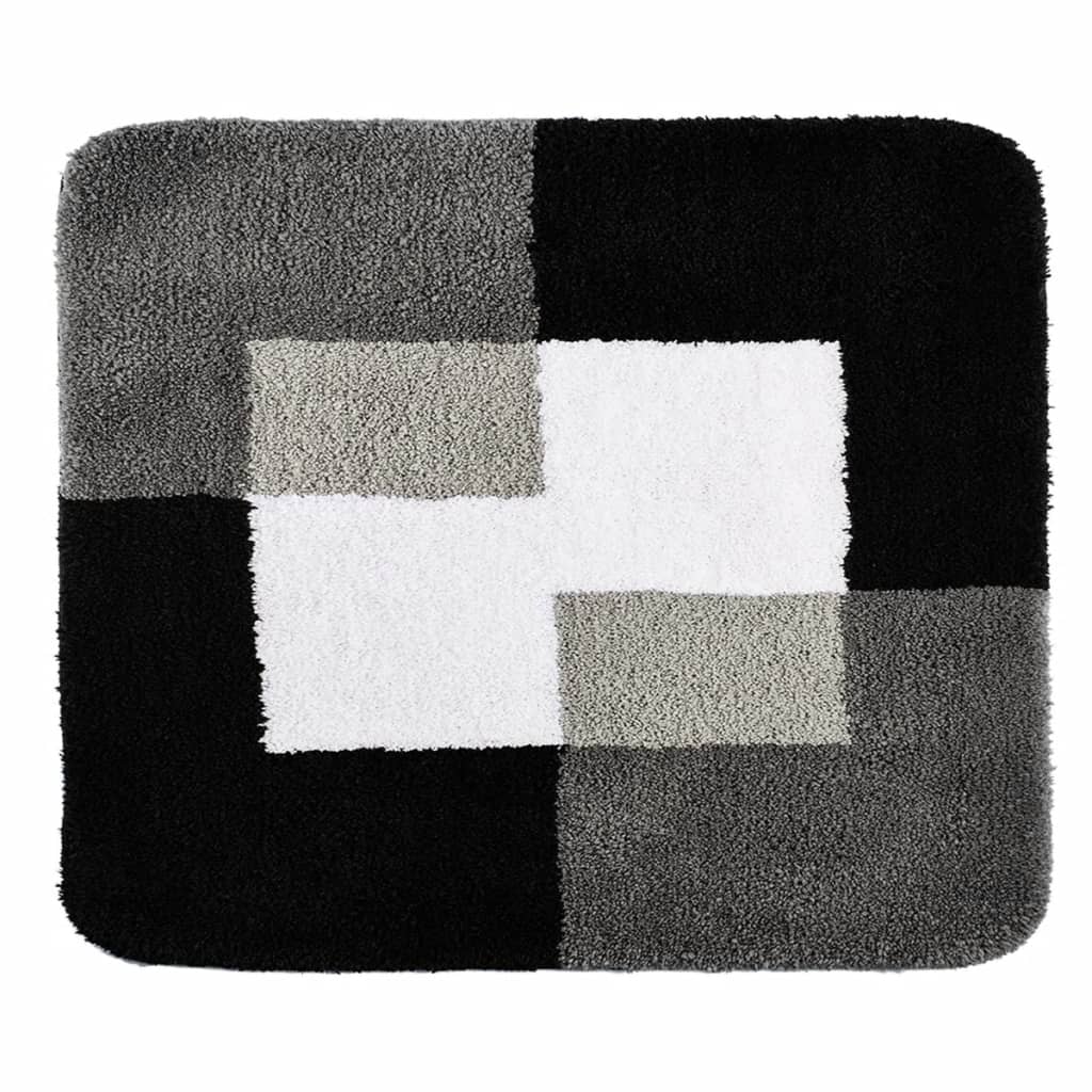 Bathroom Rug Coins 55x50 cm Grey 7103807