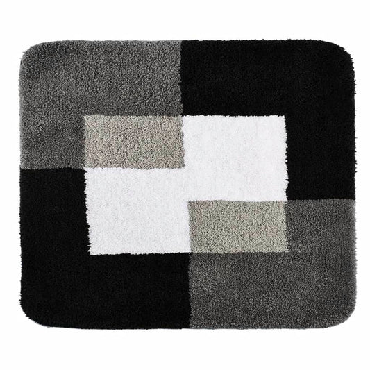 Bathroom Rug Coins 55x50 cm Grey 7103807