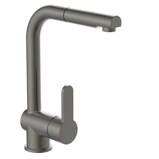 SCHÜTTE Sink Mixer with Pull-out Spout LONDON Graphite Matt