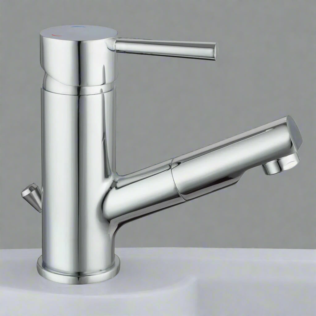 SCHÜTTE Basin Mixer with Pull-Out Spray CORNWALL - Bend