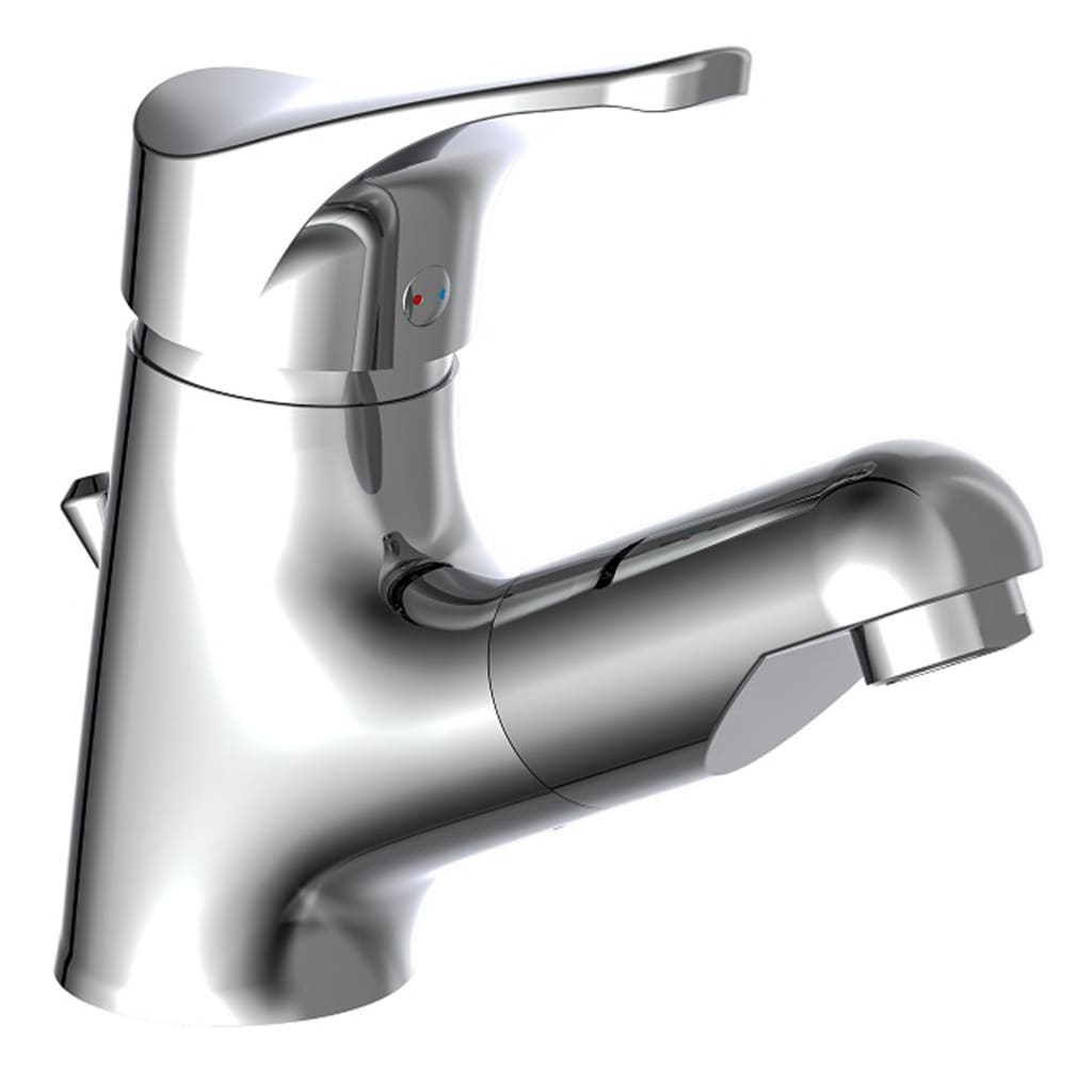 SCHÜTTE Basin Mixer with Pull-Out Spray ATTICA Chrome - Bend