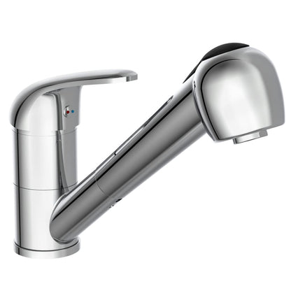 SCHÜTTE Sink Mixer with Pull-out Spray FALCON Chrome - Bend