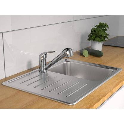 SCHÜTTE Sink Mixer with Pull-out Spray FALCON Chrome - Bend