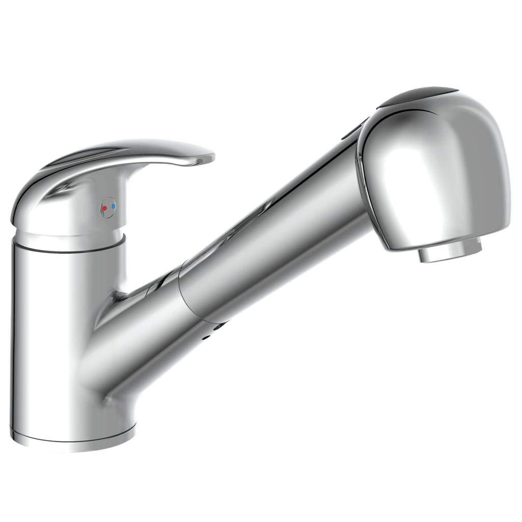 SCHÜTTE Sink Mixer with Pull-out Spray ALBATROS Chrome - Bend