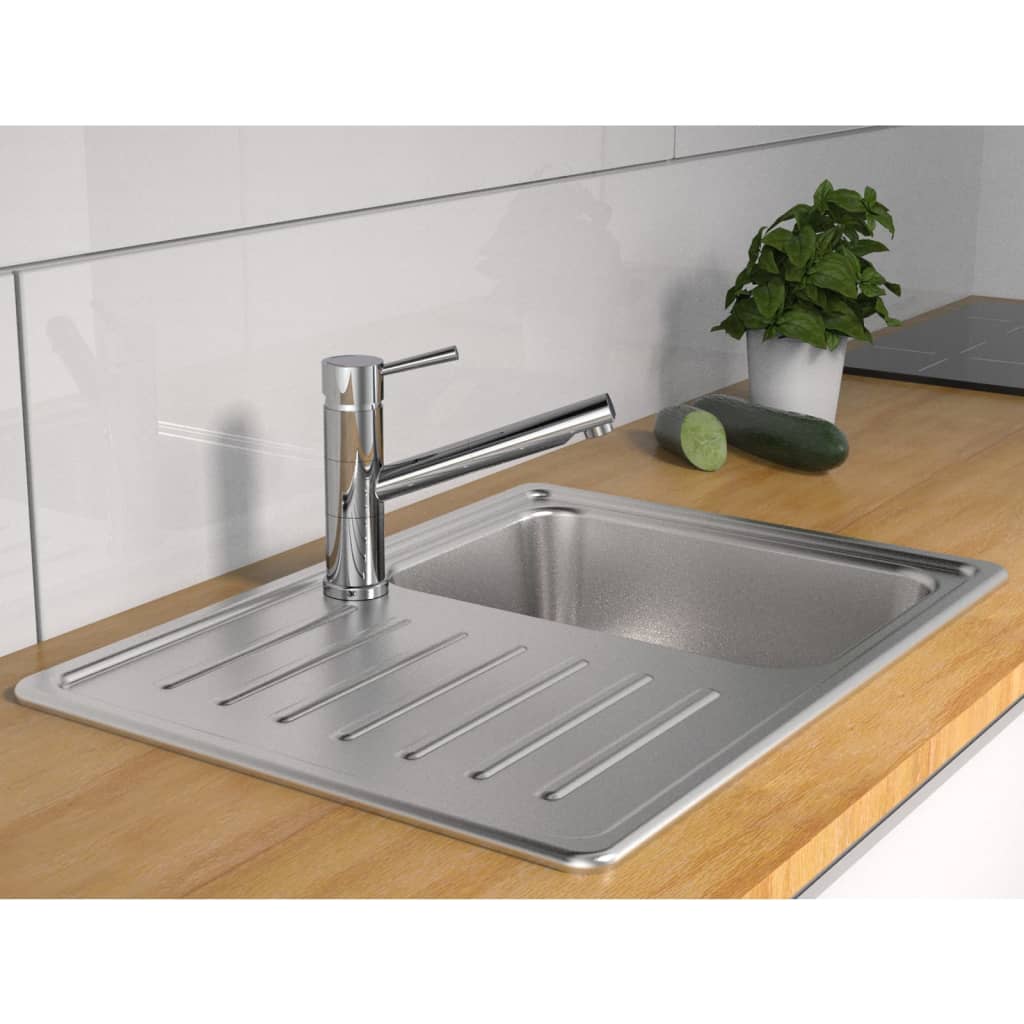 SCHÜTTE Sink Mixer UNICORN Low Pressure Chrome - Bend