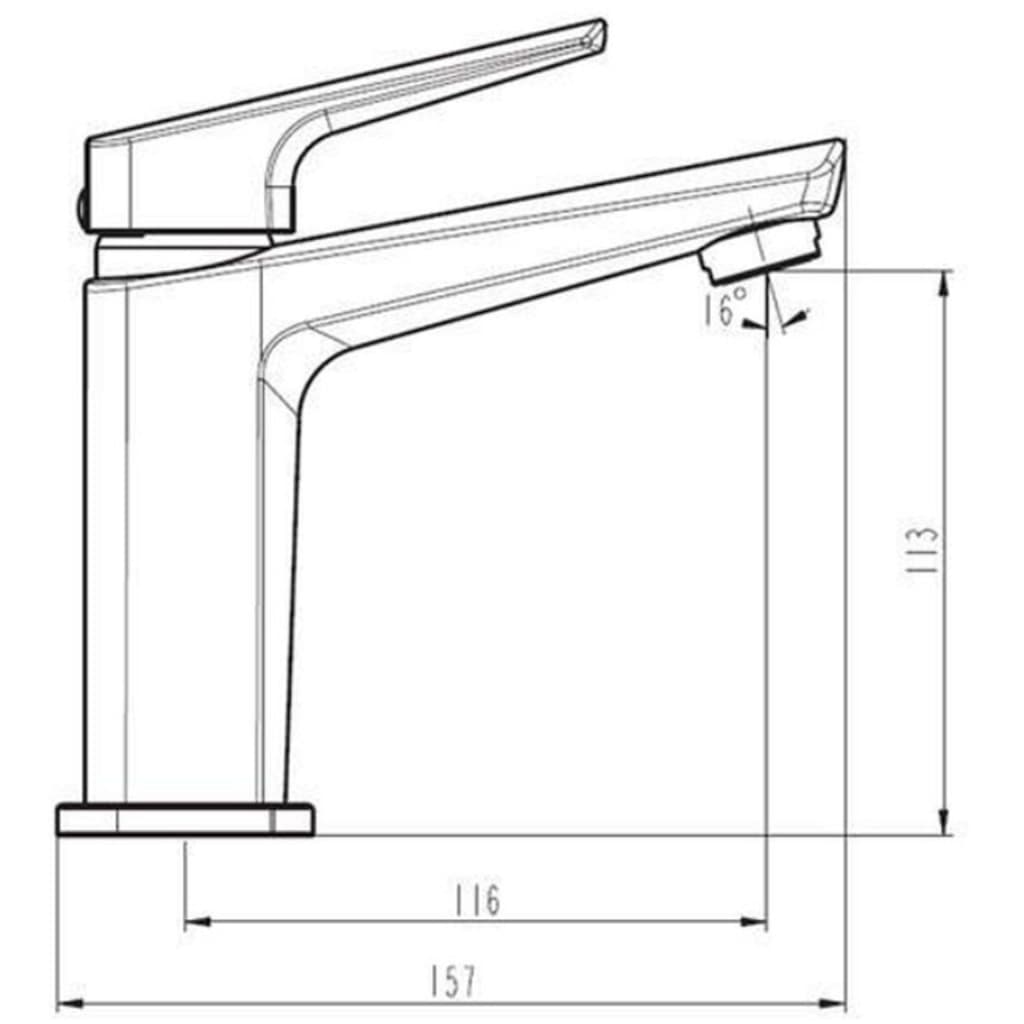 SCHÜTTE Basin Mixer RAVEN - Bend