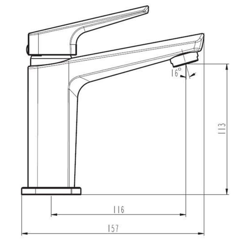 SCHÜTTE Basin Mixer RAVEN - Bend