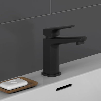 SCHÜTTE Basin Mixer RAVEN Matt Black