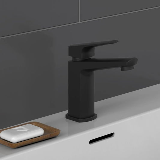 SCHÜTTE Basin Mixer RAVEN Matt Black