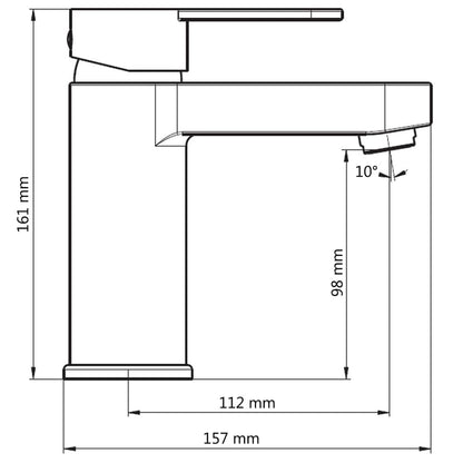 SCHÜTTE Basin Mixer ELEPHANT Matt Black