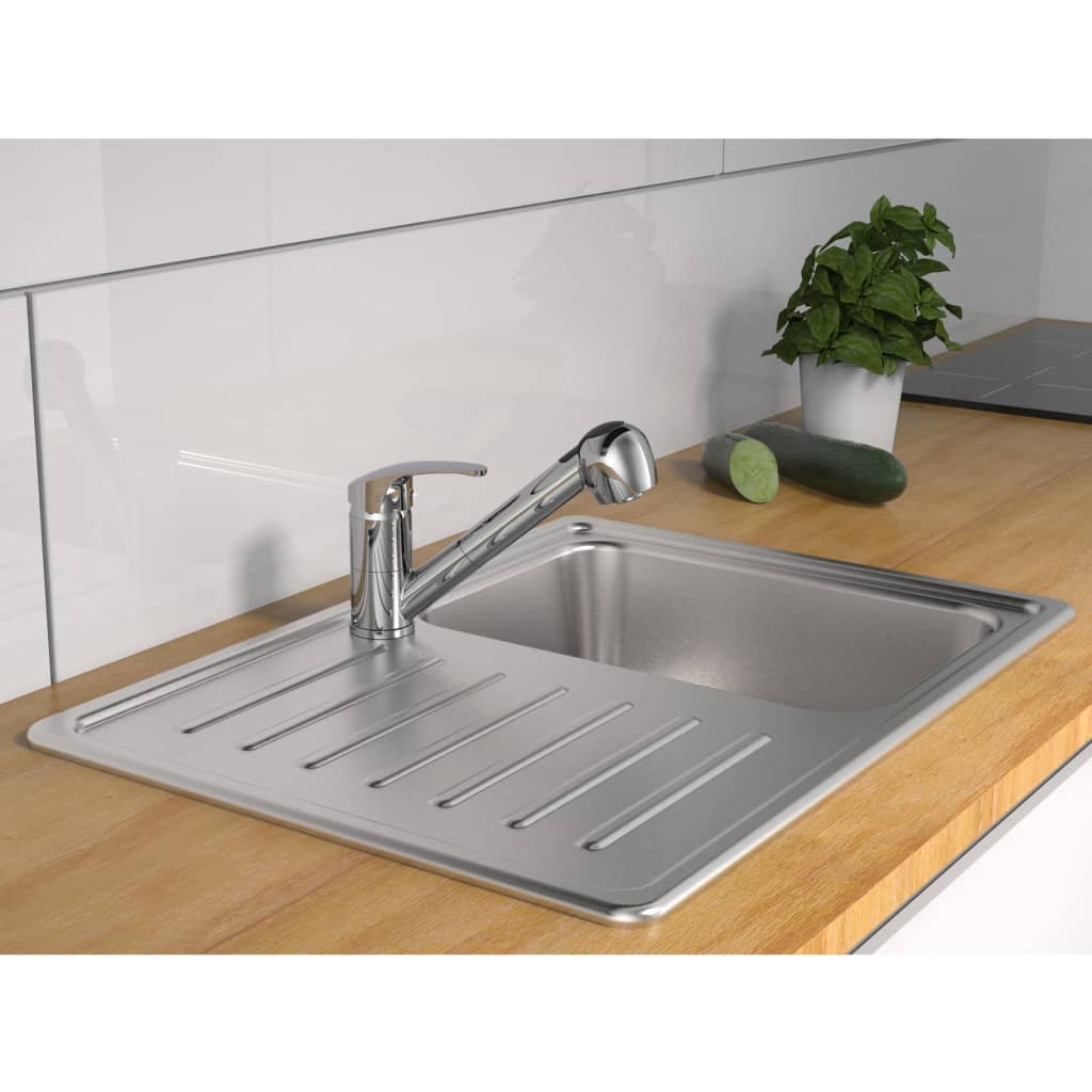 SCHÜTTE Sink Mixer with Pull-out Spray DIZIANI Chrome - Bend