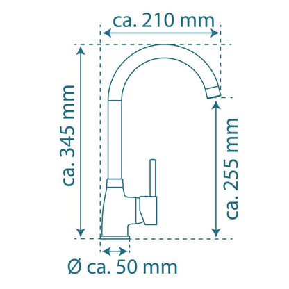 SCHÜTTE Sink Mixer MANETTI Chrome