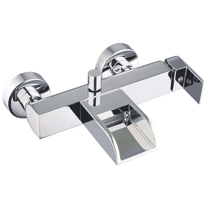 SCHÜTTE Bath Mixer with Waterfall Spout IDROVIA Chrome