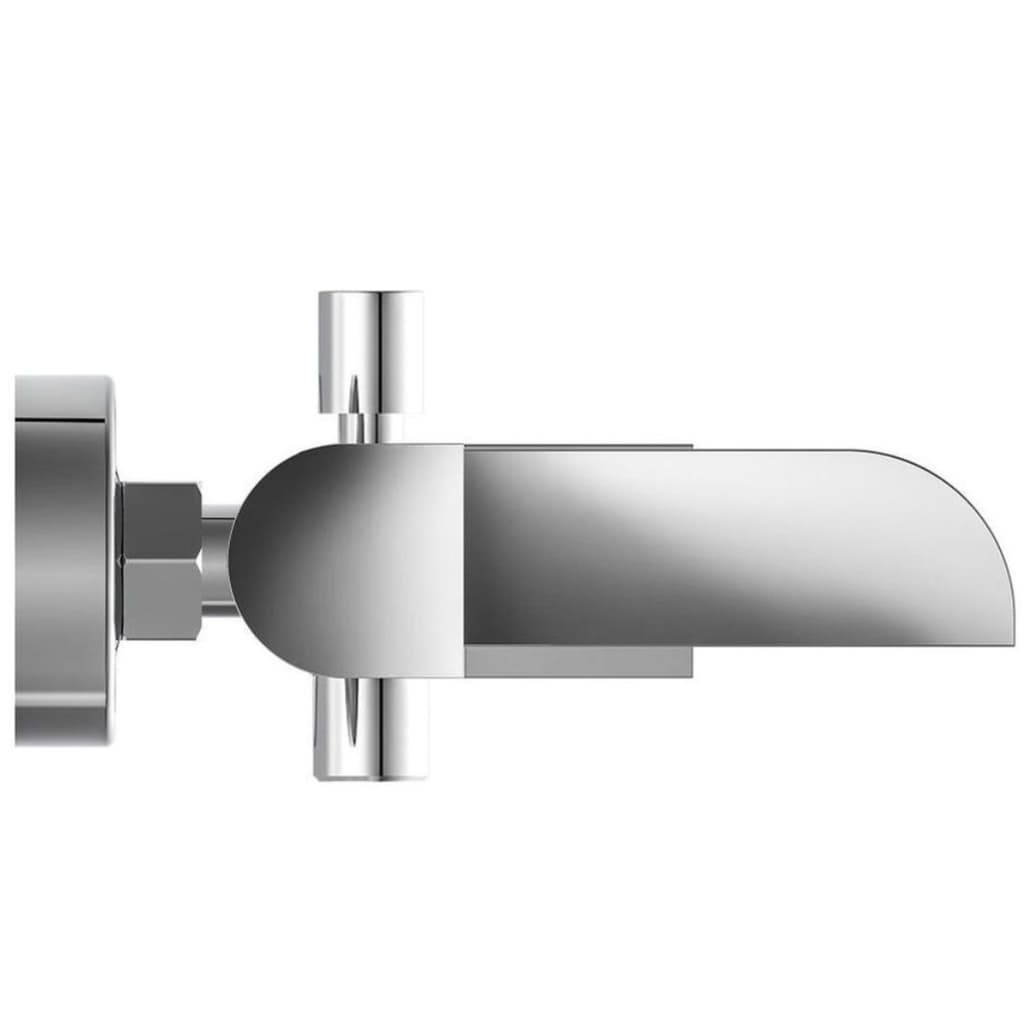 SCHÜTTE Bath Mixer with Waterfall Spout IDROVIA Chrome