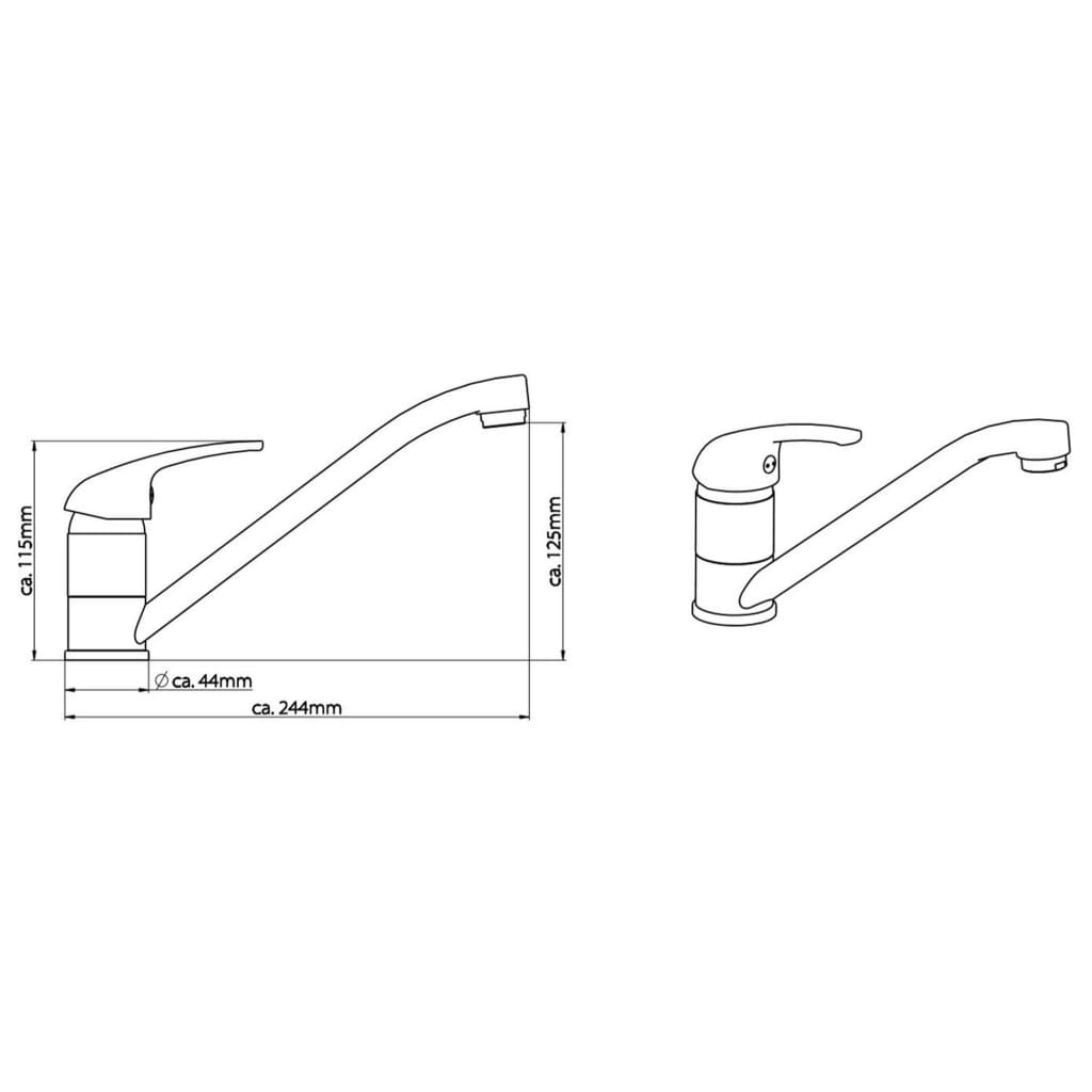 SCHÜTTE Sink Mixer ATHOS PLUS Chrome - Bend