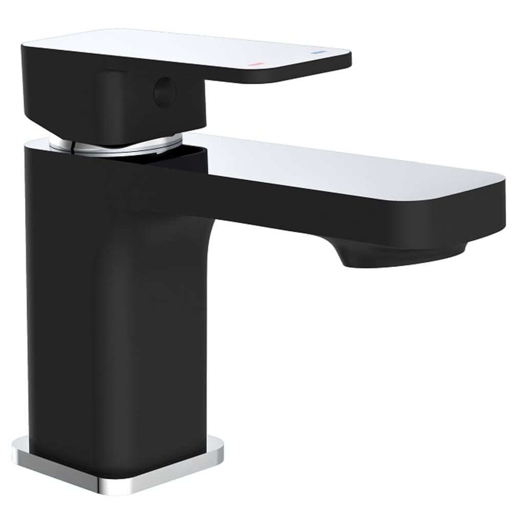 SCHÜTTE Basin Mixer MADASGASKAR Chrome and Matt Black - Bend