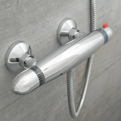 SCHÜTTE Thermostatic Shower Mixer SUPRA Chrome - Bend