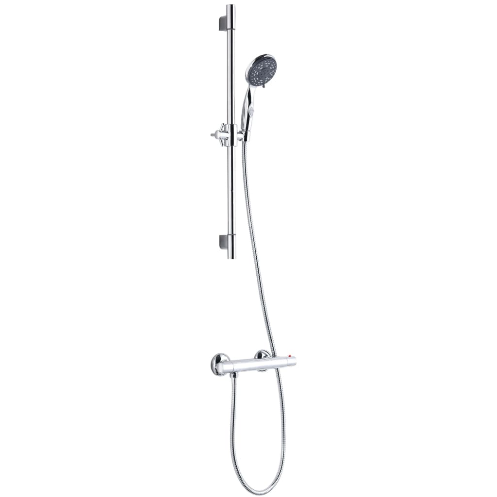 SCHÜTTE Shower Bar Set AQUA 2 SAVE Chrome - Bend