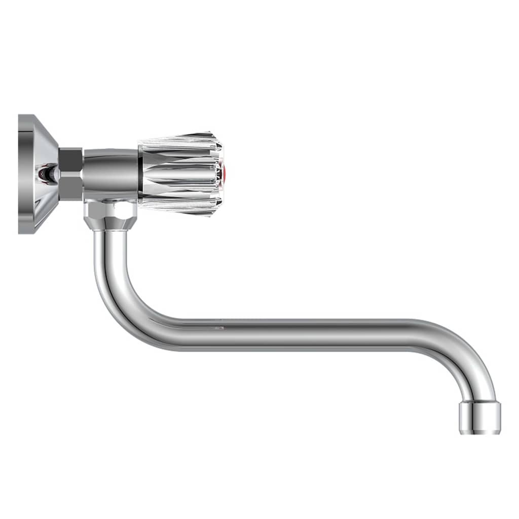 SCHÜTTE 2-Handle Wall Sink Mixer BRILLANT Chrome