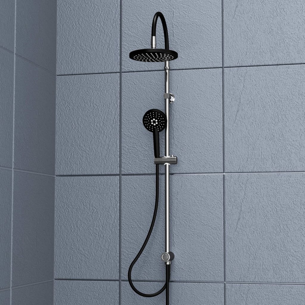 SCHÜTTE Overhead Shower Set MATAO RAIN Chrome-Matt Black