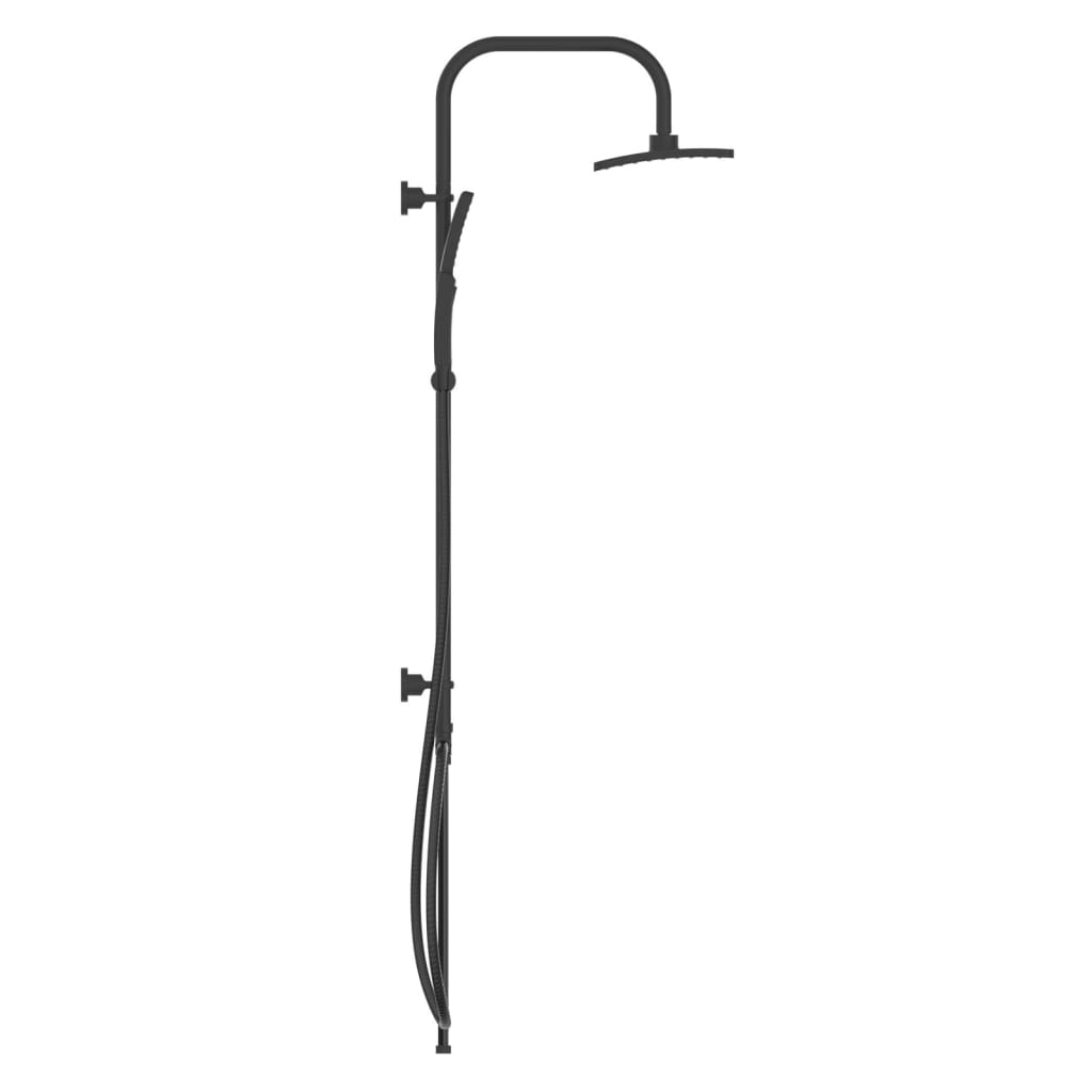 SCHÜTTE Overhead Shower Set MALLORCA Matte Black