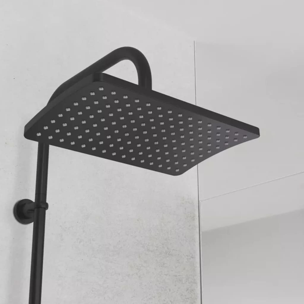 SCHÜTTE Overhead Shower Set MALLORCA Matte Black