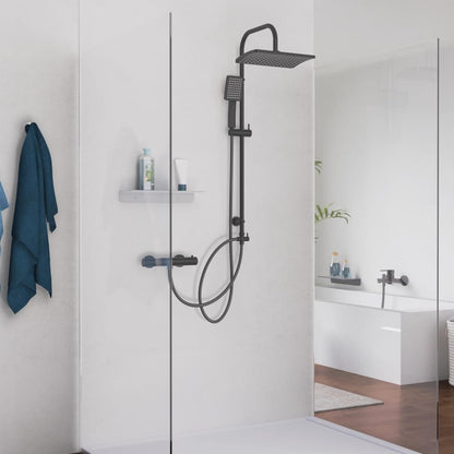 SCHÜTTE Overhead Shower Set MALLORCA Matte Black