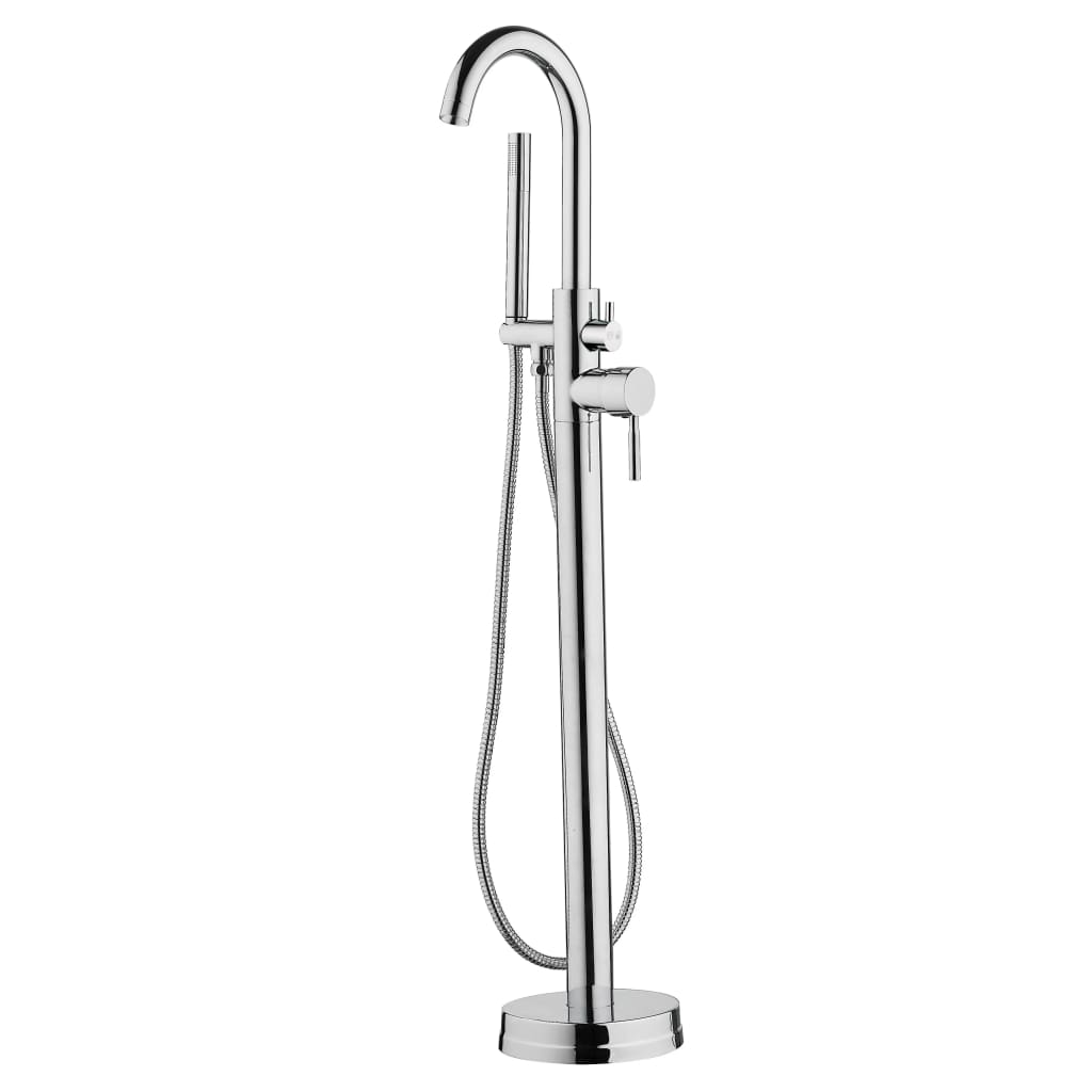 SCHÜTTE Bath Shower Mixer Tap with Shower Set CORNWALL Chrome - Bend