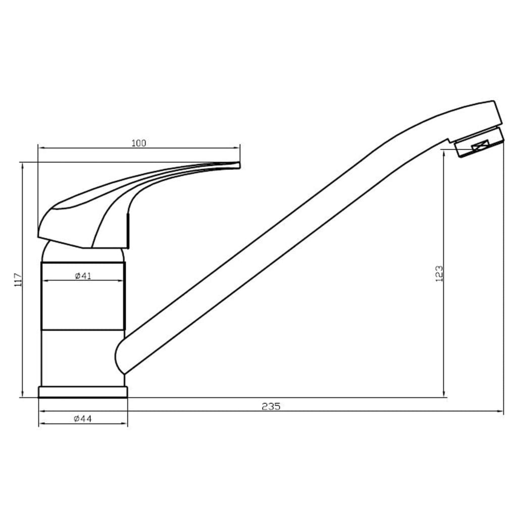 SCHÜTTE Sink Mixer ATHOS Chrome - Bend