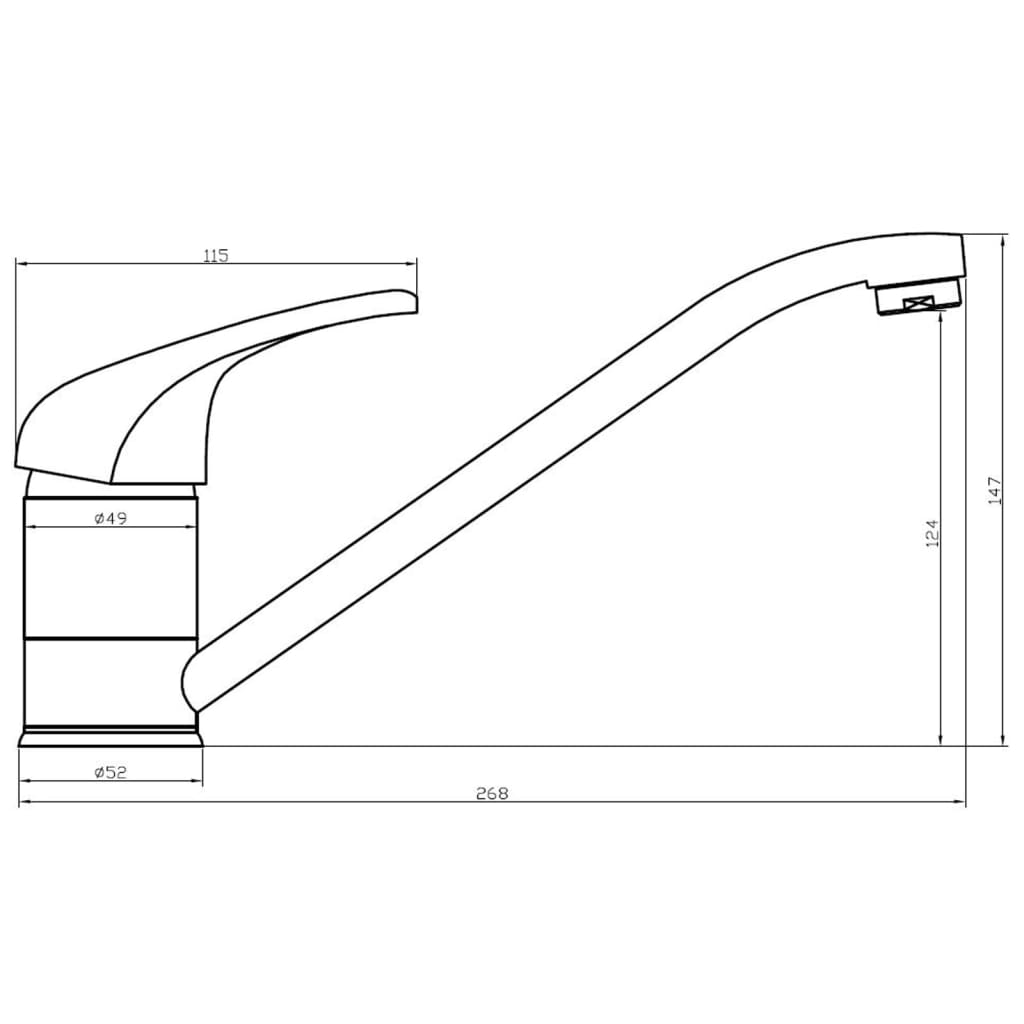 SCHÜTTE Sink Mixer MAGNA Chrome - Bend