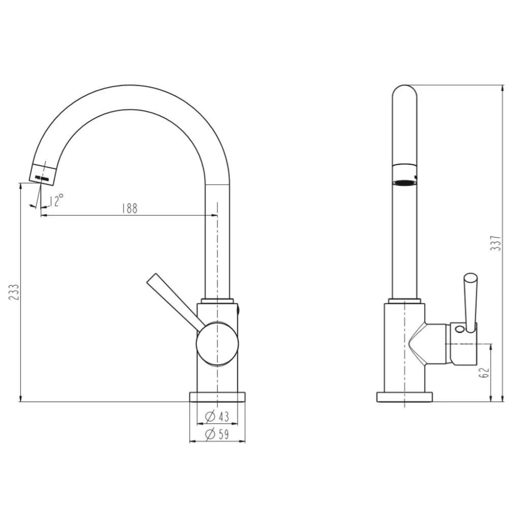 SCHÜTTE Sink Mixer CORNWALL - Bend