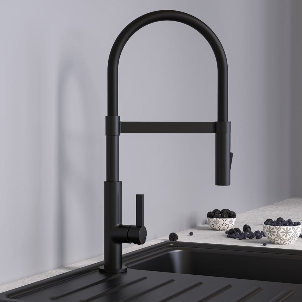 SCHÜTTE Sink Mixer MIAMI Black Matt