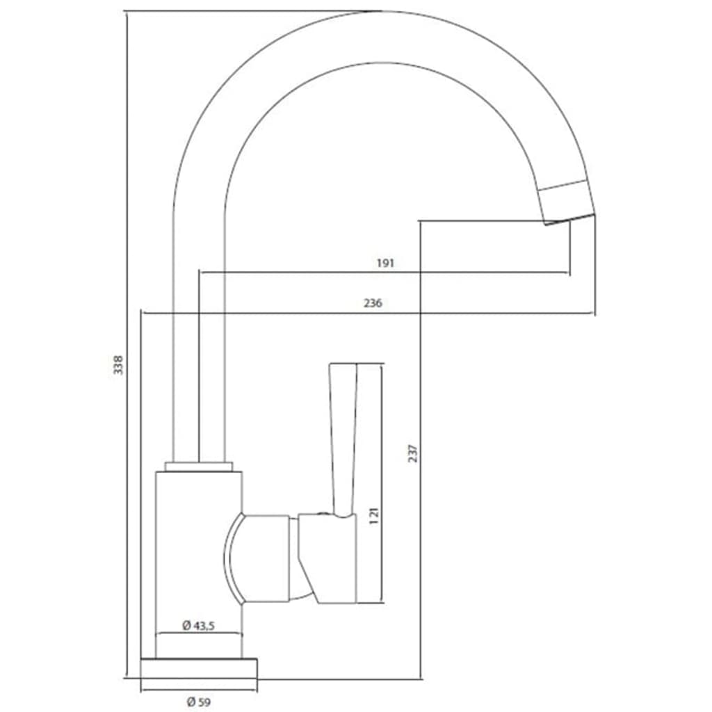 SCHÜTTE Sink Mixer CORNWALL