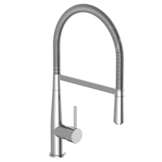 SCHÜTTE Sink Mixer with Spiral Spring NEW YORK Chrome - Bend