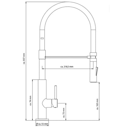 SCHÜTTE Sink Mixer STILO Chrome