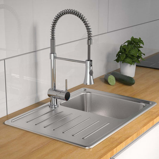 SCHÜTTE Sink Mixer with Spiral Spring CORNWALL Low Pressure